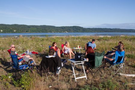 guests enjoying themselves at Dabob Bay